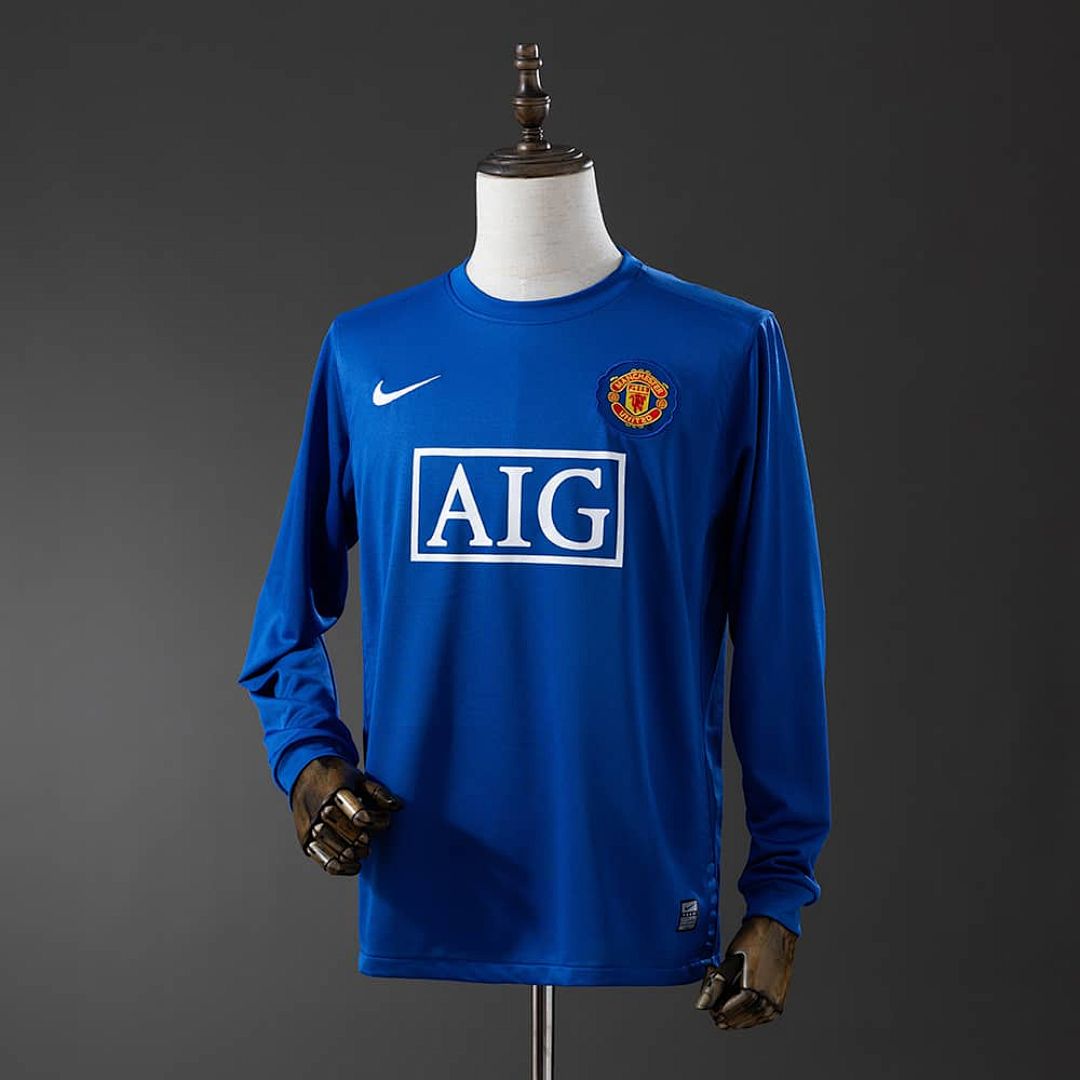 M-U 2008_09 Second Away Long Sleeve Retro Jersey S-XXL