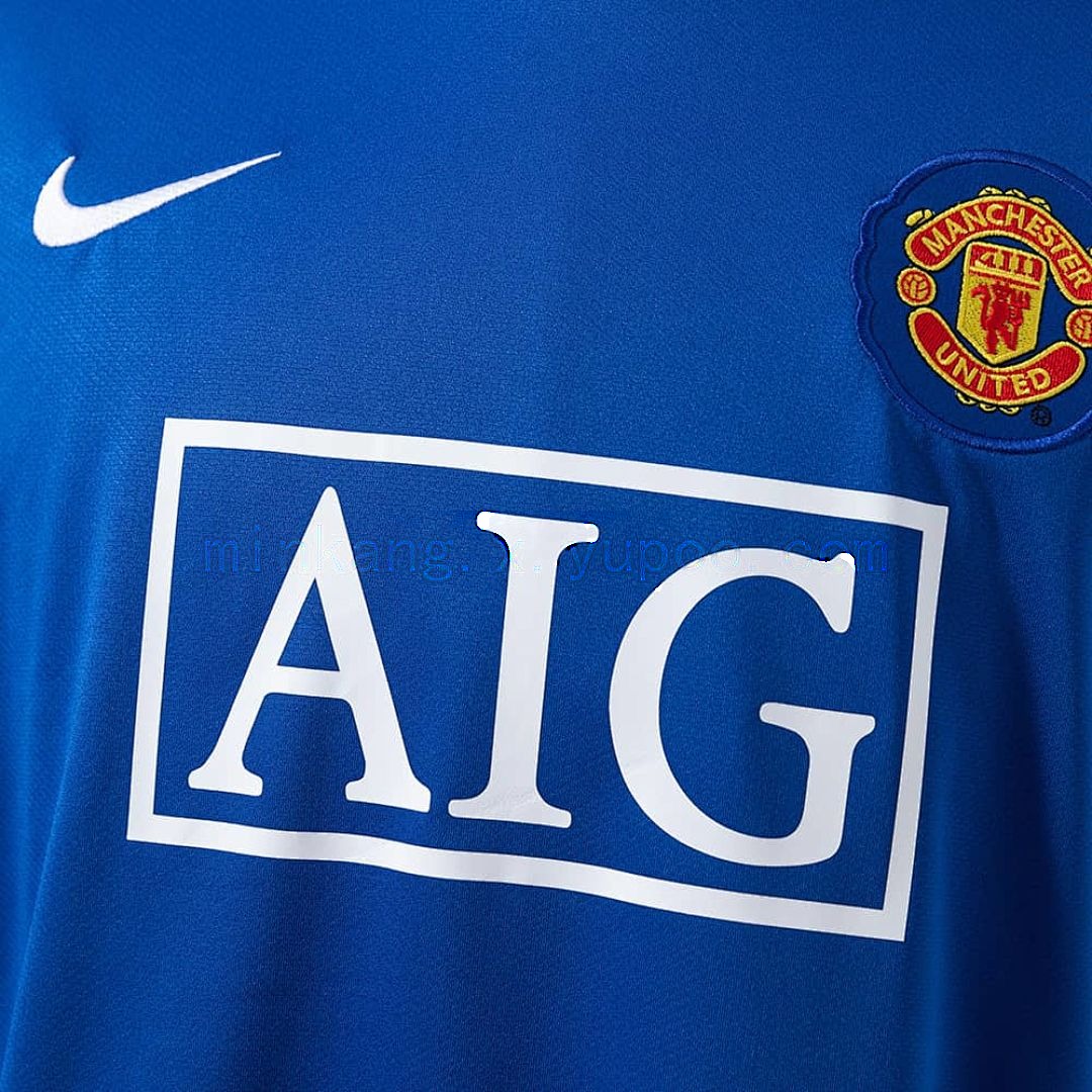 M-U 2008_09 Second Away Long Sleeve Retro Jersey S-XXL 5