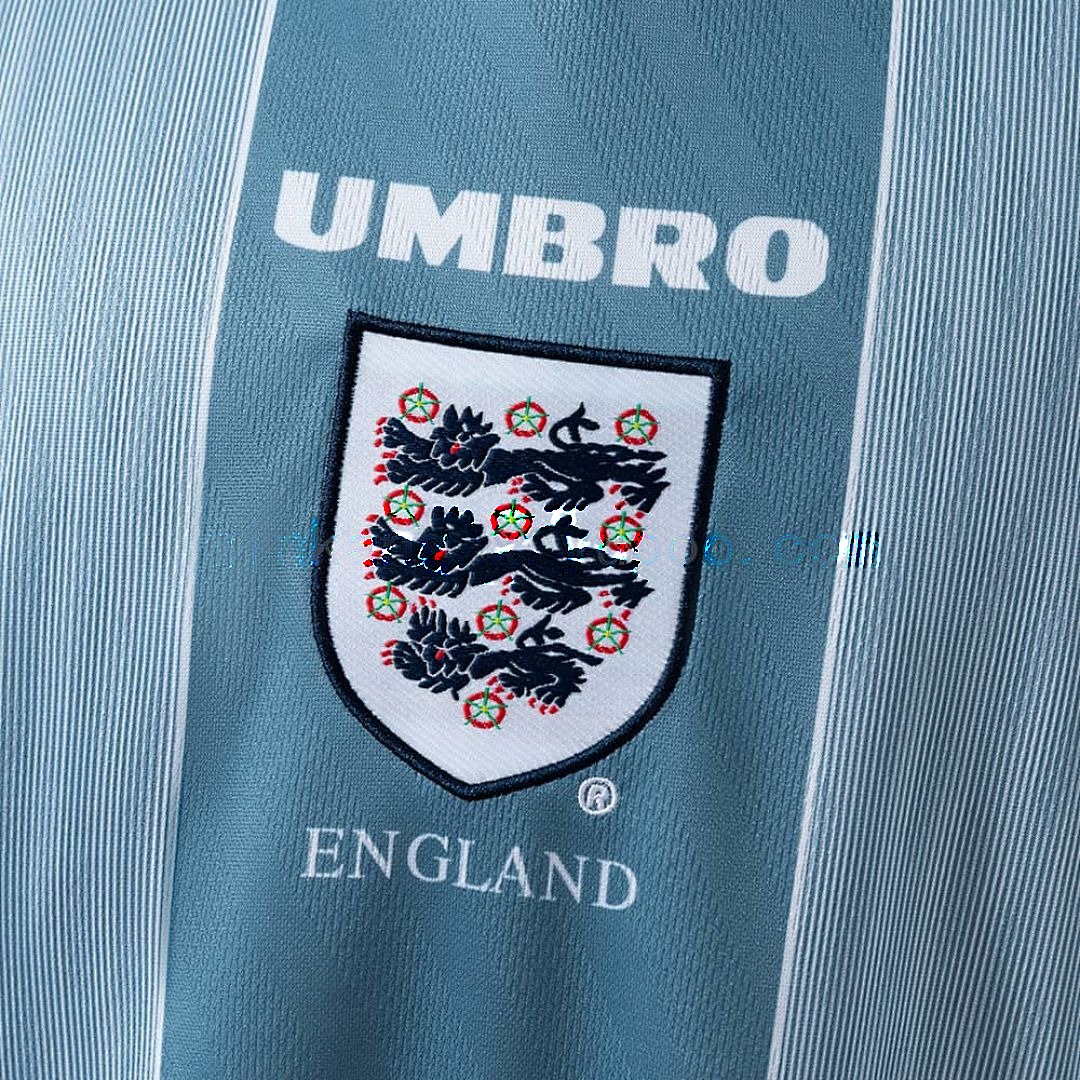 England 1996 Away Long Sleeve Retro Jersey S-XXL 3