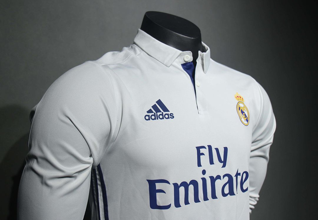 2016-17 Retro Real Madrid Home Kit Player Long Sleeve 7