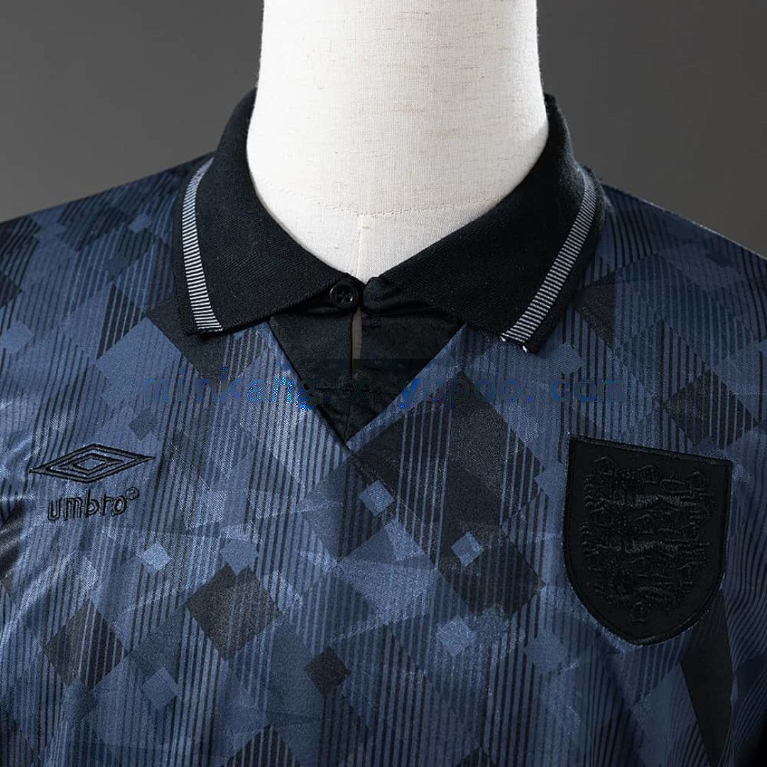 England 1990 Black Retro Jersey S-XXL 5