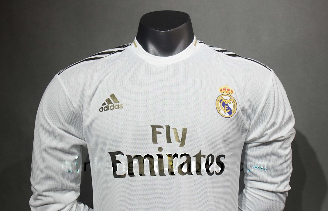 2019-20 Retro Real Madrid Home Kit Player Long Sleeve 13