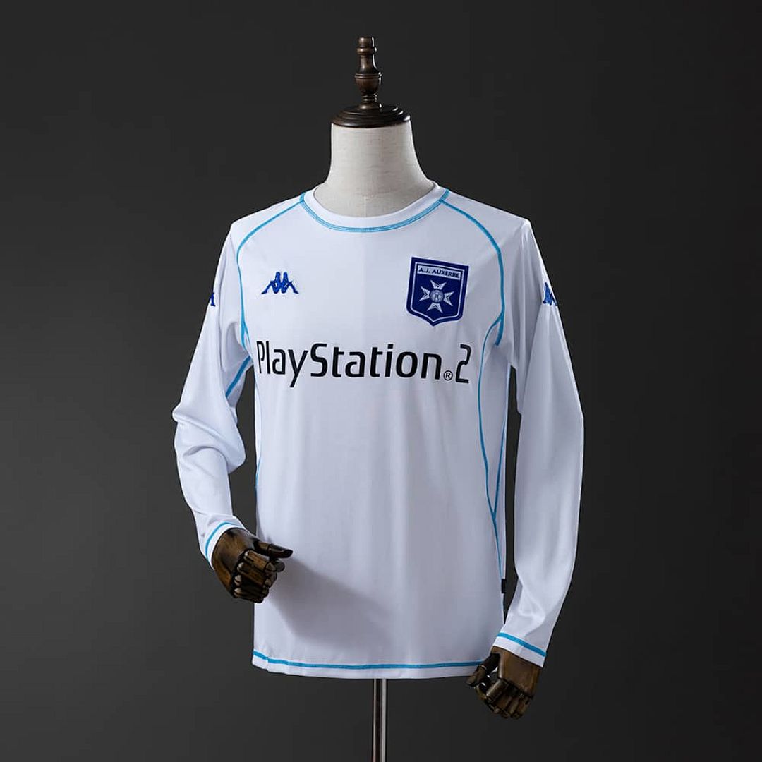 Auxerre 03_04 Home Long Sleeve Retro Jersey S-XXL