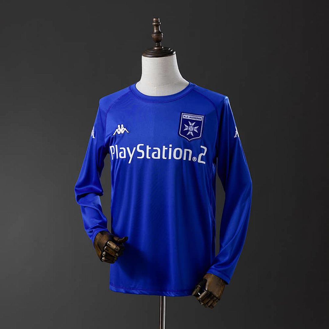 Auxerre 03_04 Away Long Sleeve Retro Jersey S-XXL