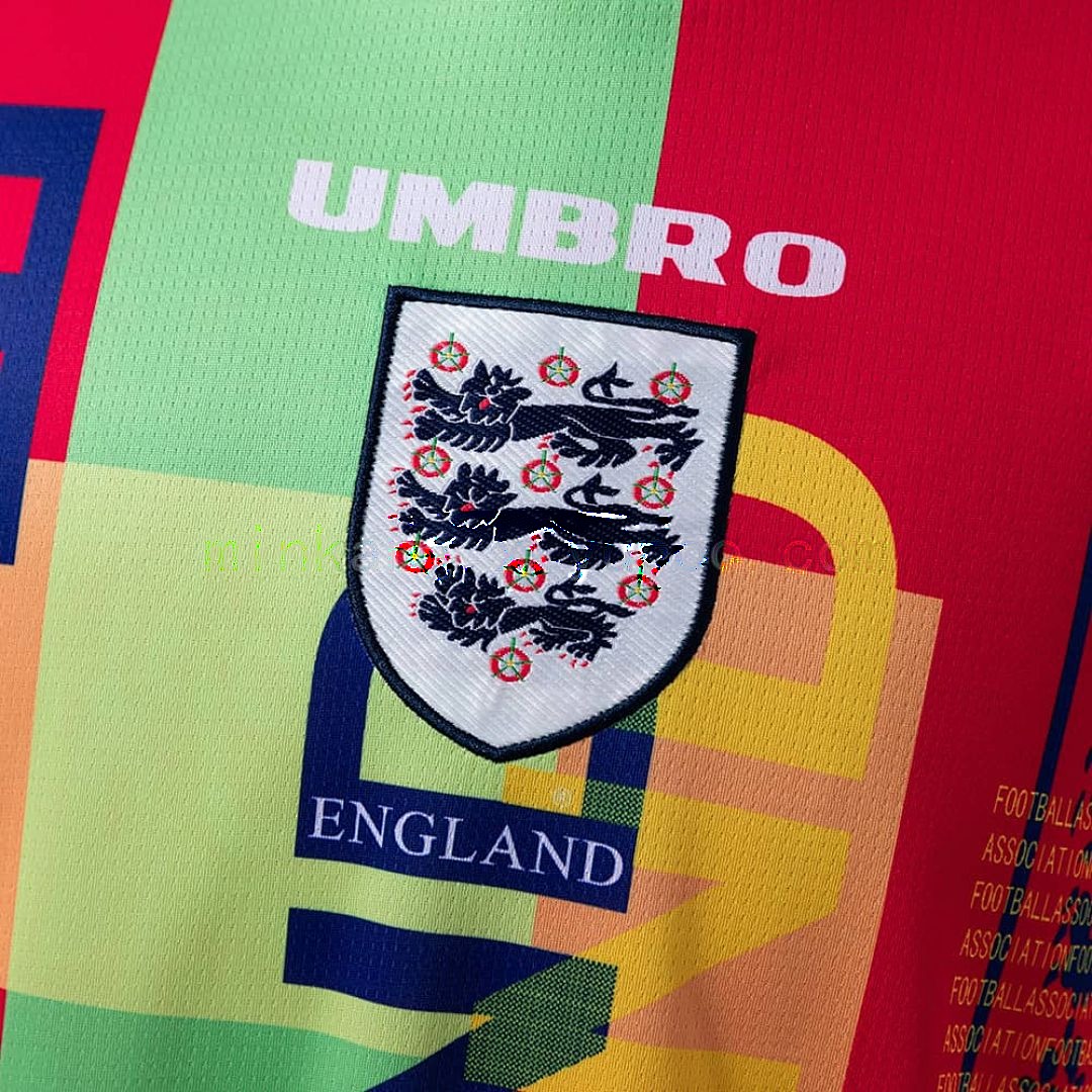 England 1996 Goalkeeper Long Sleeve Retro Jersey S-XXL 4
