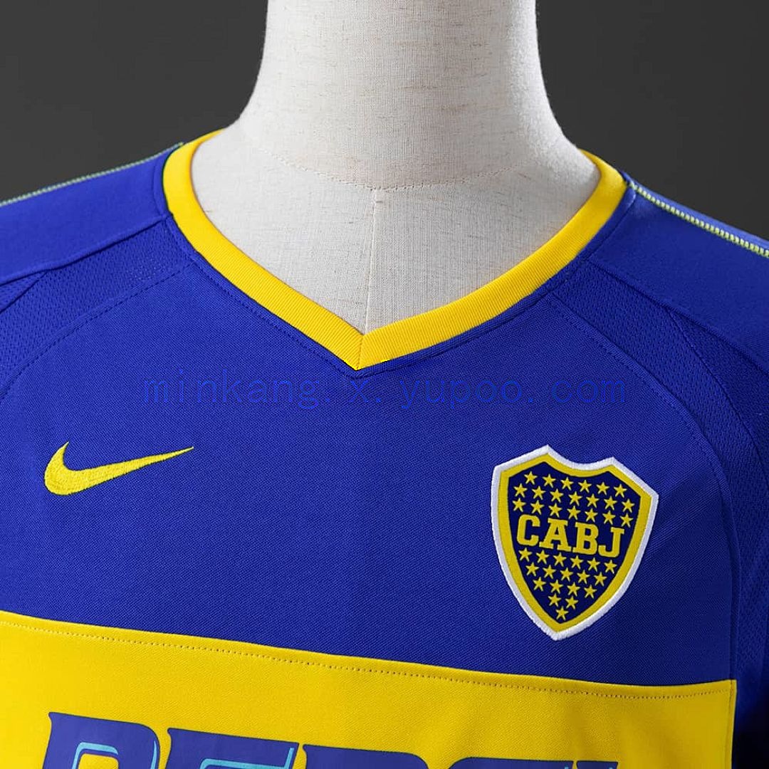 Retro Long Sleeve Boca Juniors 03_04 home S-XXL 7