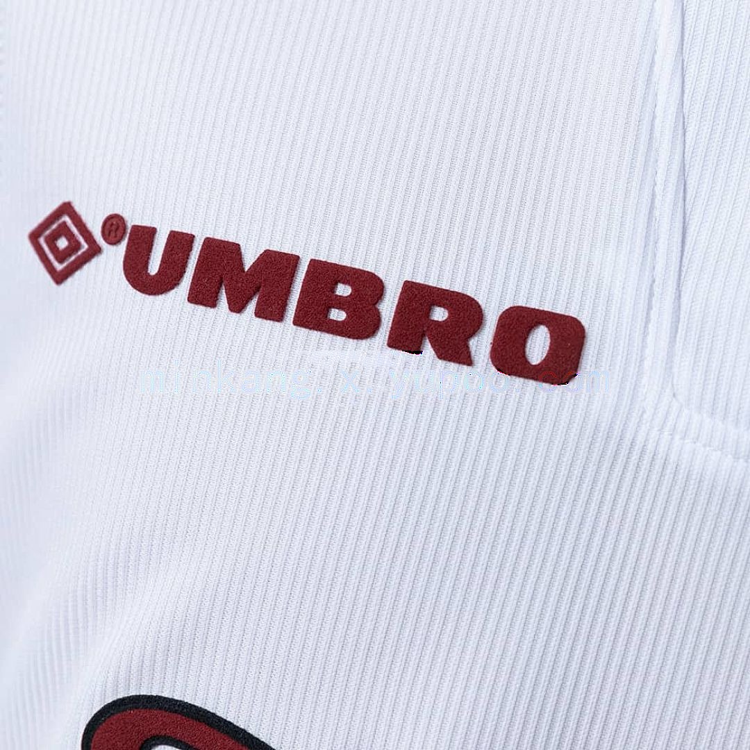 M-U 98_99 White Long Sleeve Retro Jersey S-XXL 3