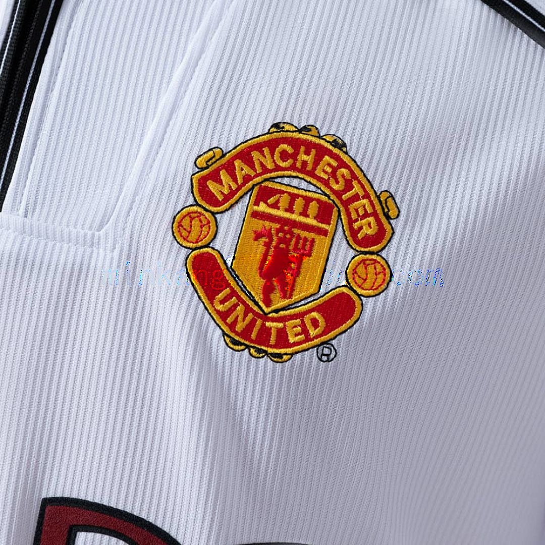 M-U 98_99 White Long Sleeve Retro Jersey S-XXL 4