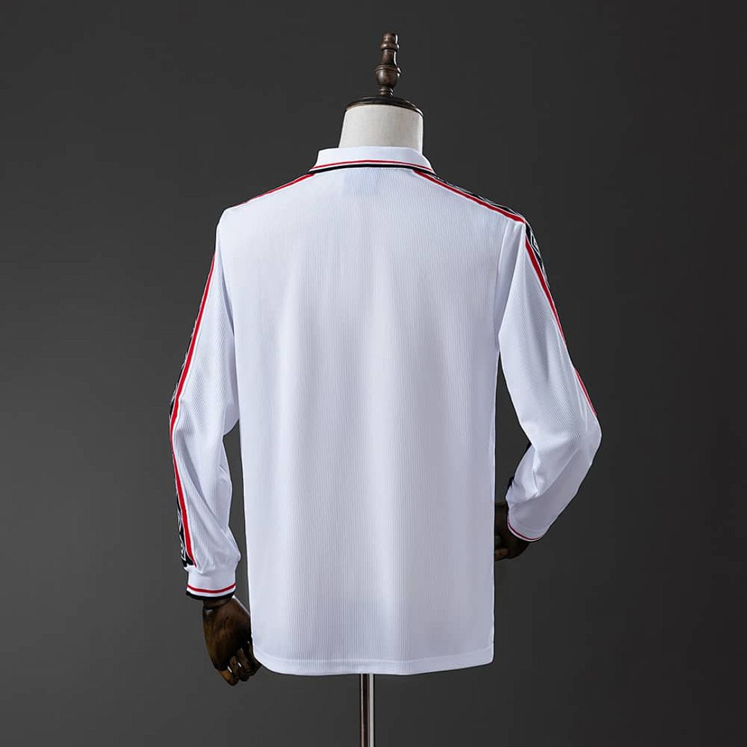 M-U 98_99 White Long Sleeve Retro Jersey S-XXL 7
