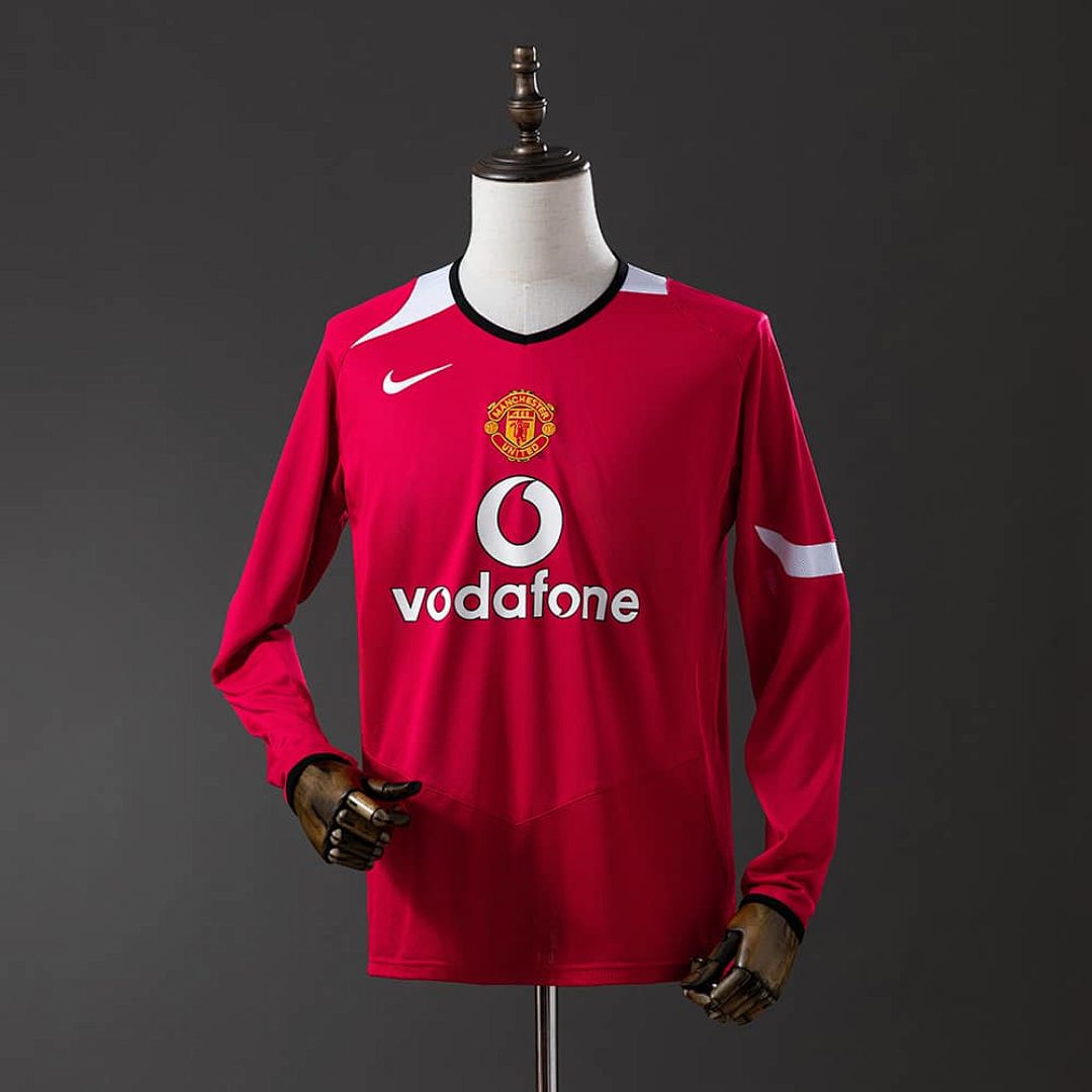 M-U 04_06 Home Long Sleeve Retro Jersey S-XXL