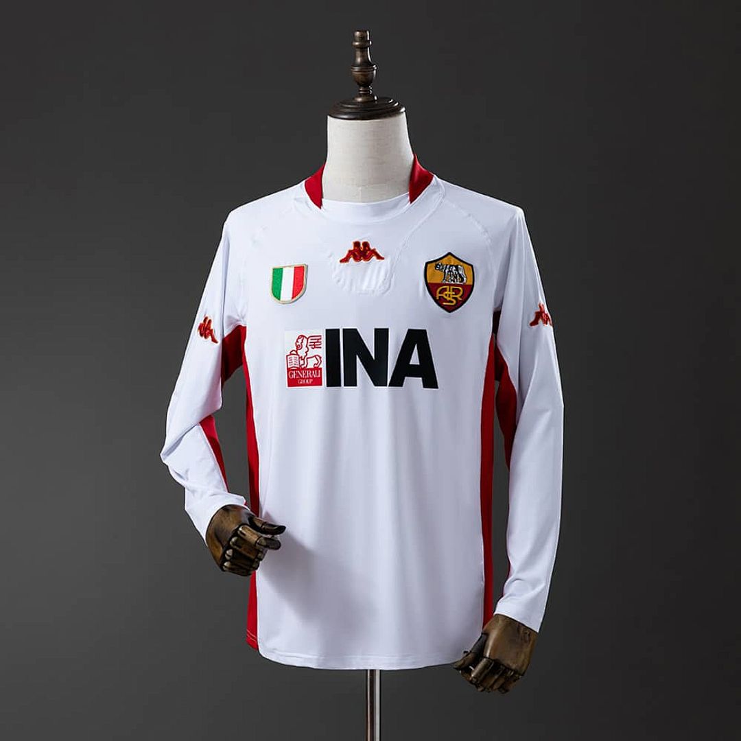 Roma 2001_02 Away Long Sleeve Retro Jersey S-XXL