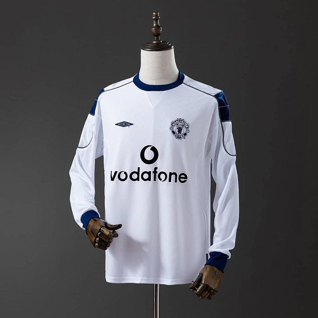 M-U 00_01 Away Long Sleeve Retro Jersey S-XXL