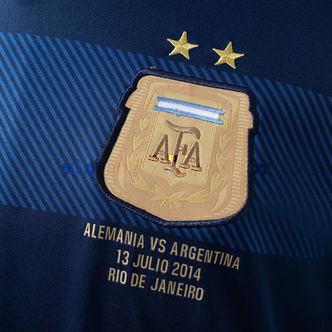 Argentina 2014 Away Long Sleeve Retro Jersey S-XXL 5