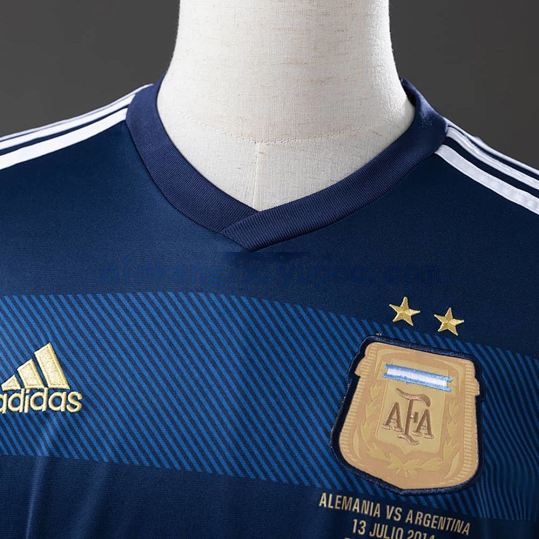Argentina 2014 Away Long Sleeve Retro Jersey S-XXL 6