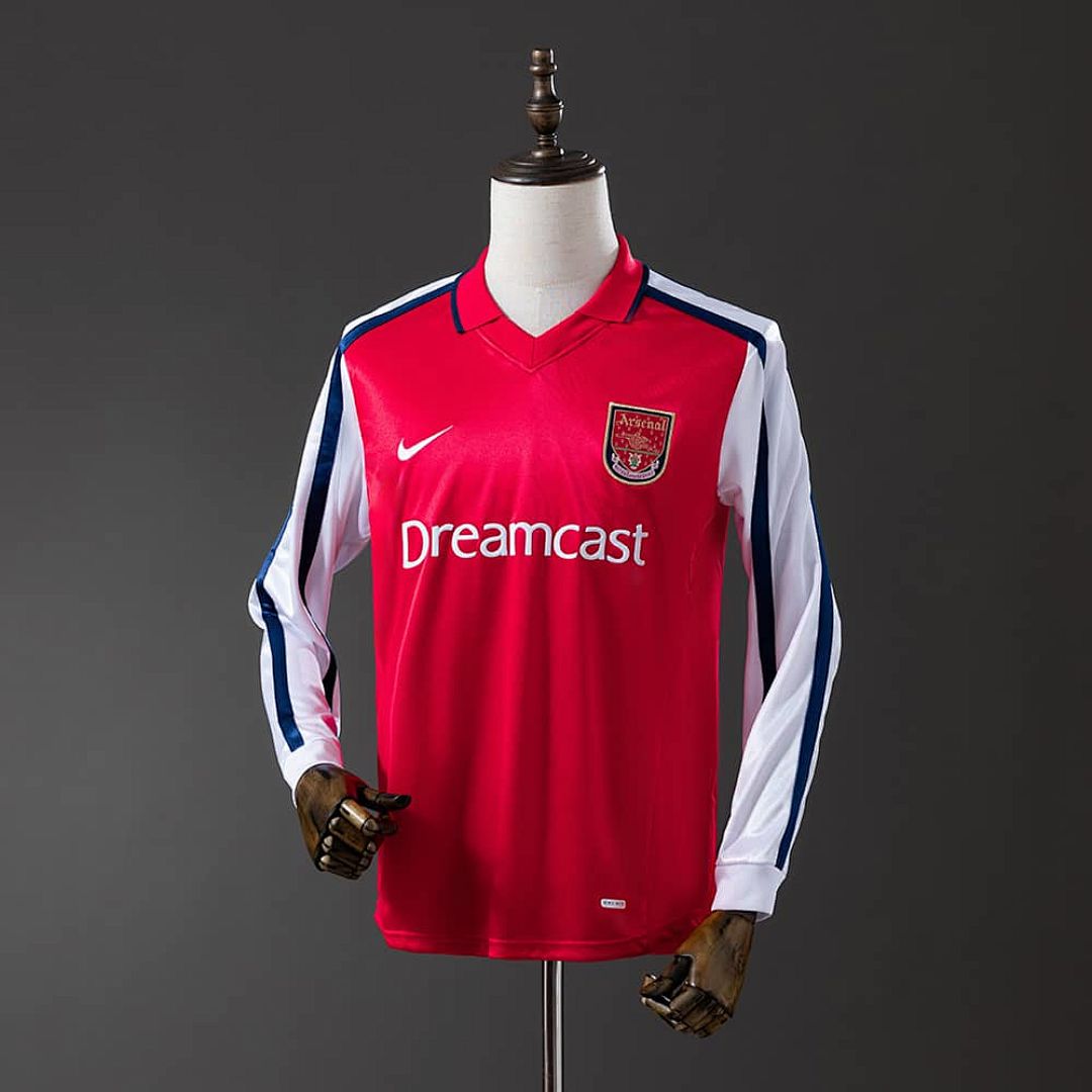 Arsenal 01_02 Home Long Sleeve Retro Jersey S-XXL