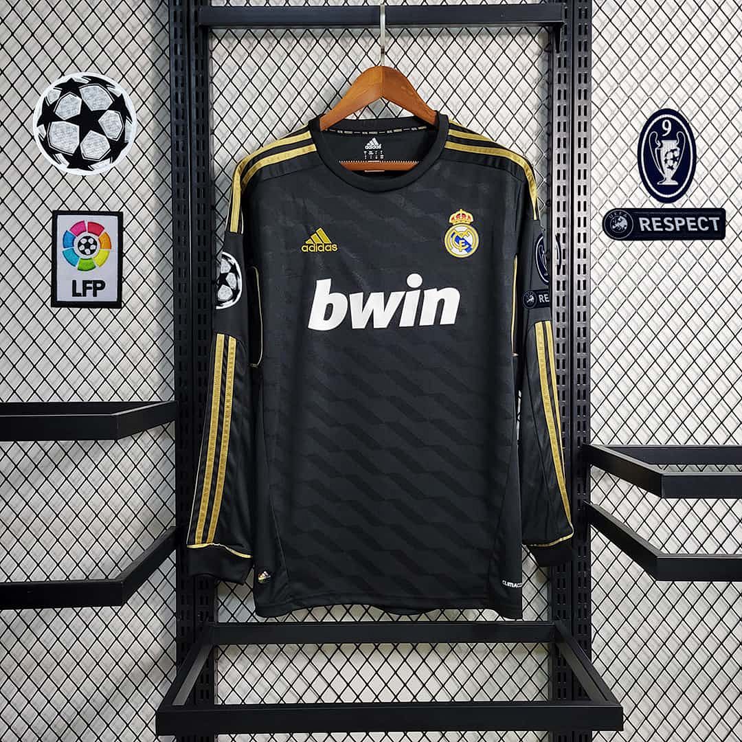 11-12 Real Madrid away black long sleeve 5