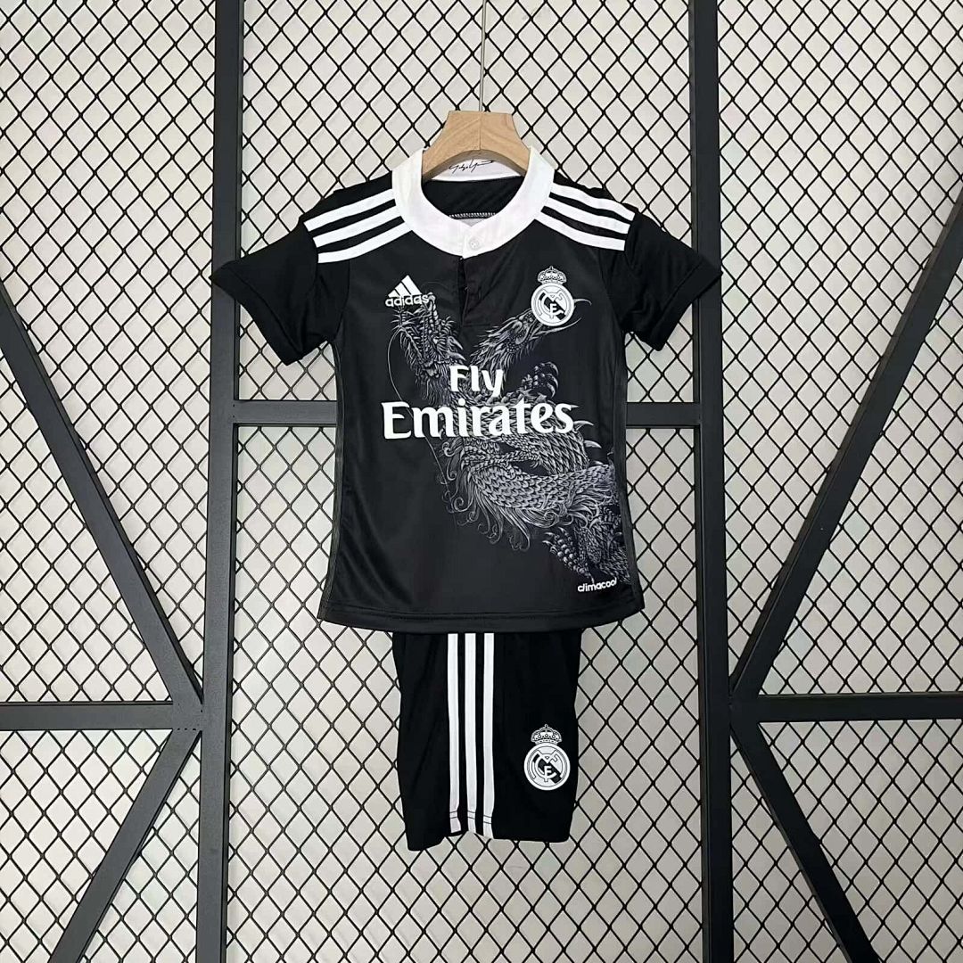14-15 Retro Kids Real Madrid Second Away Kit