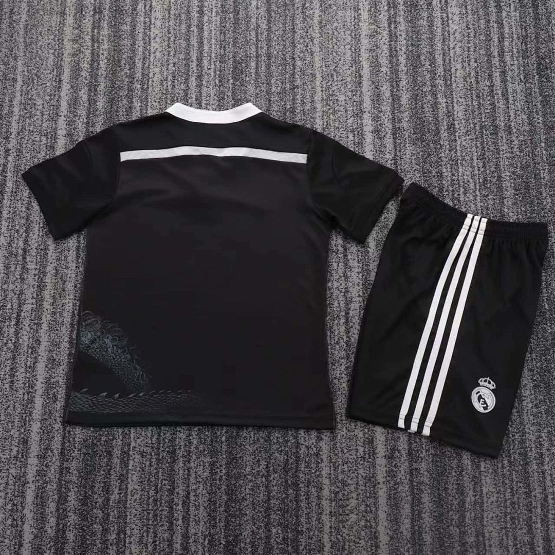 14-15 Retro Kids Real Madrid Second Away Kit 8