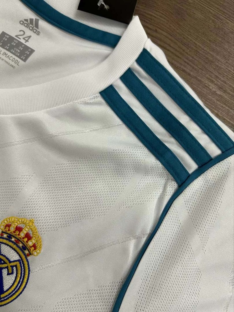 17-18 Retro Kids Real Madrid Home Kit 10