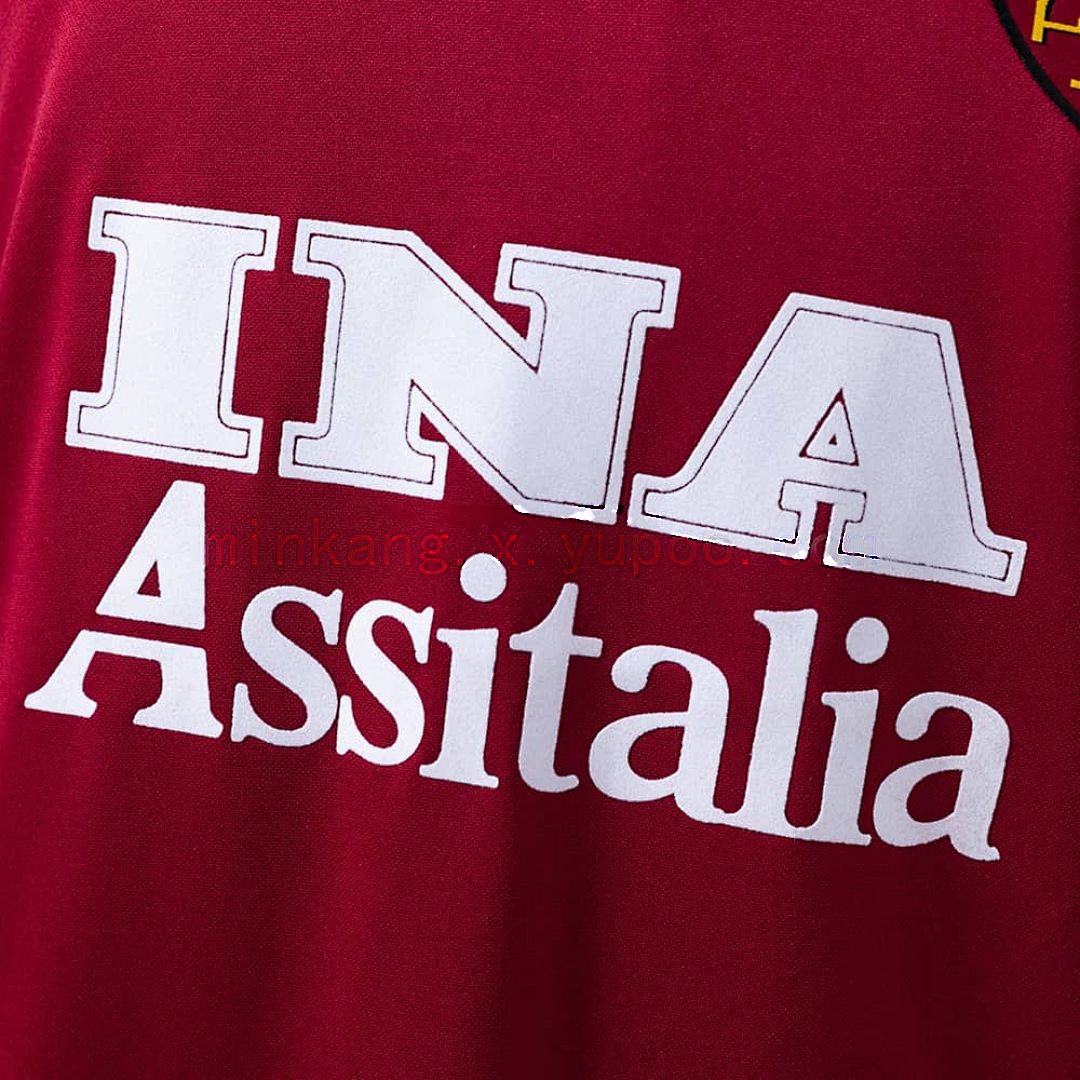 Roma 98_99 domicile manche longue rétro maillot S-XXL 5