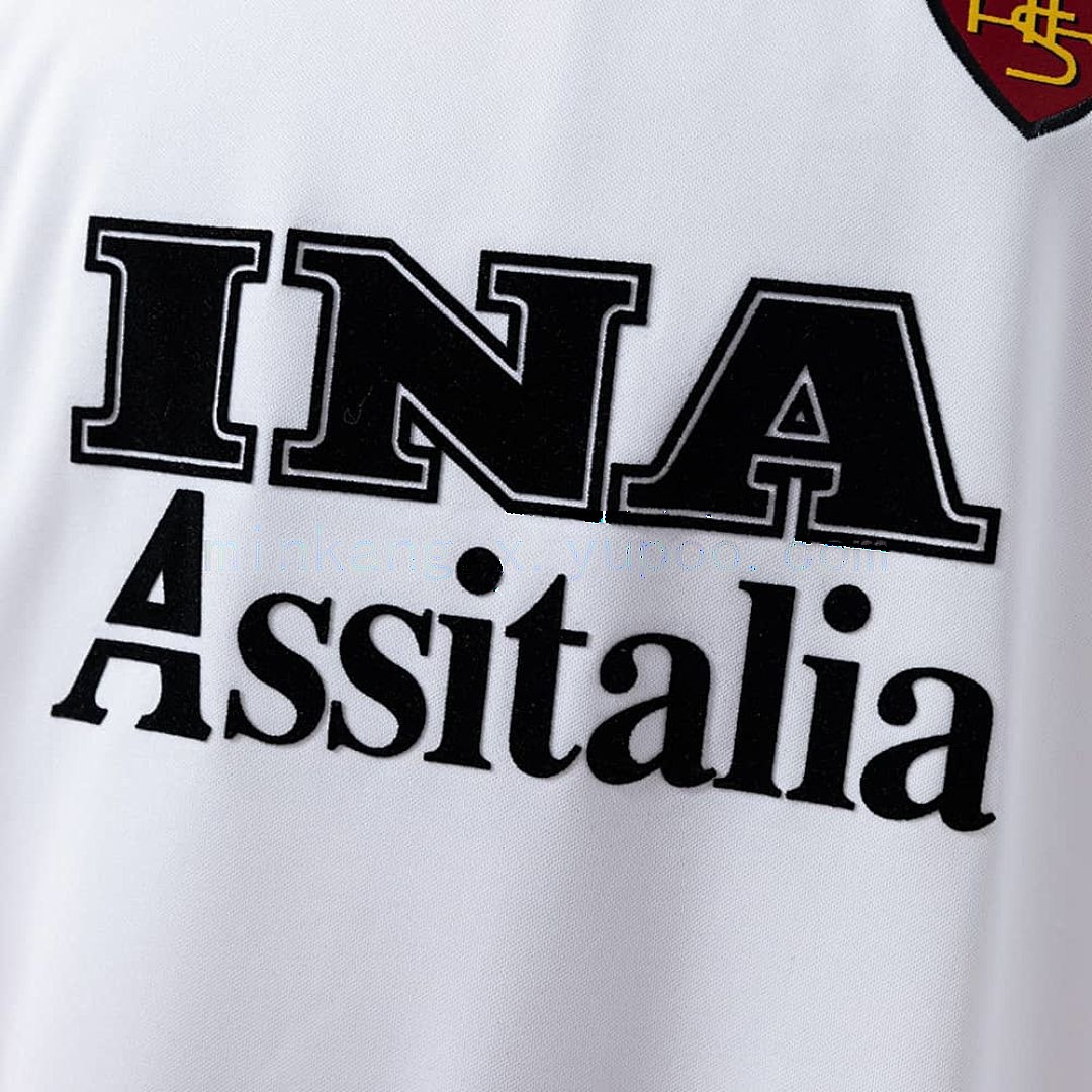 Roma 98_99 visitante manga larga retro camiseta S-XXL 5
