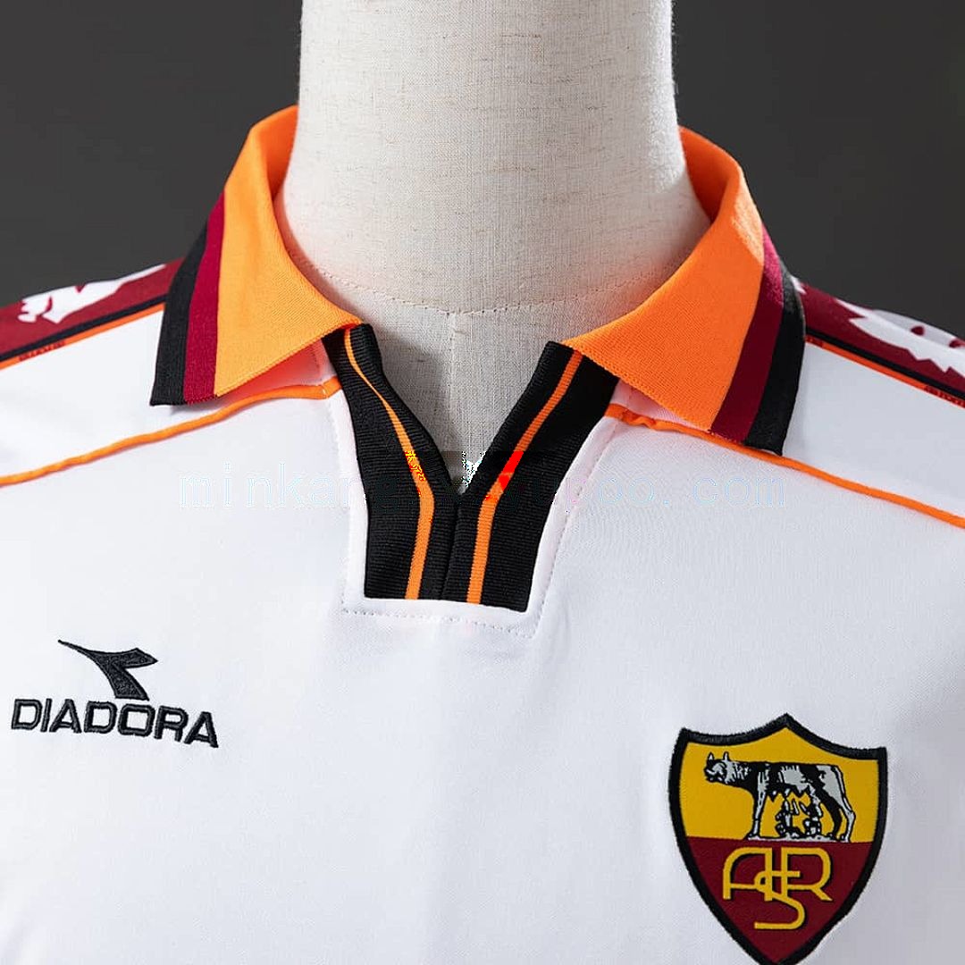 Roma 98_99 visitante manga larga retro camiseta S-XXL 6