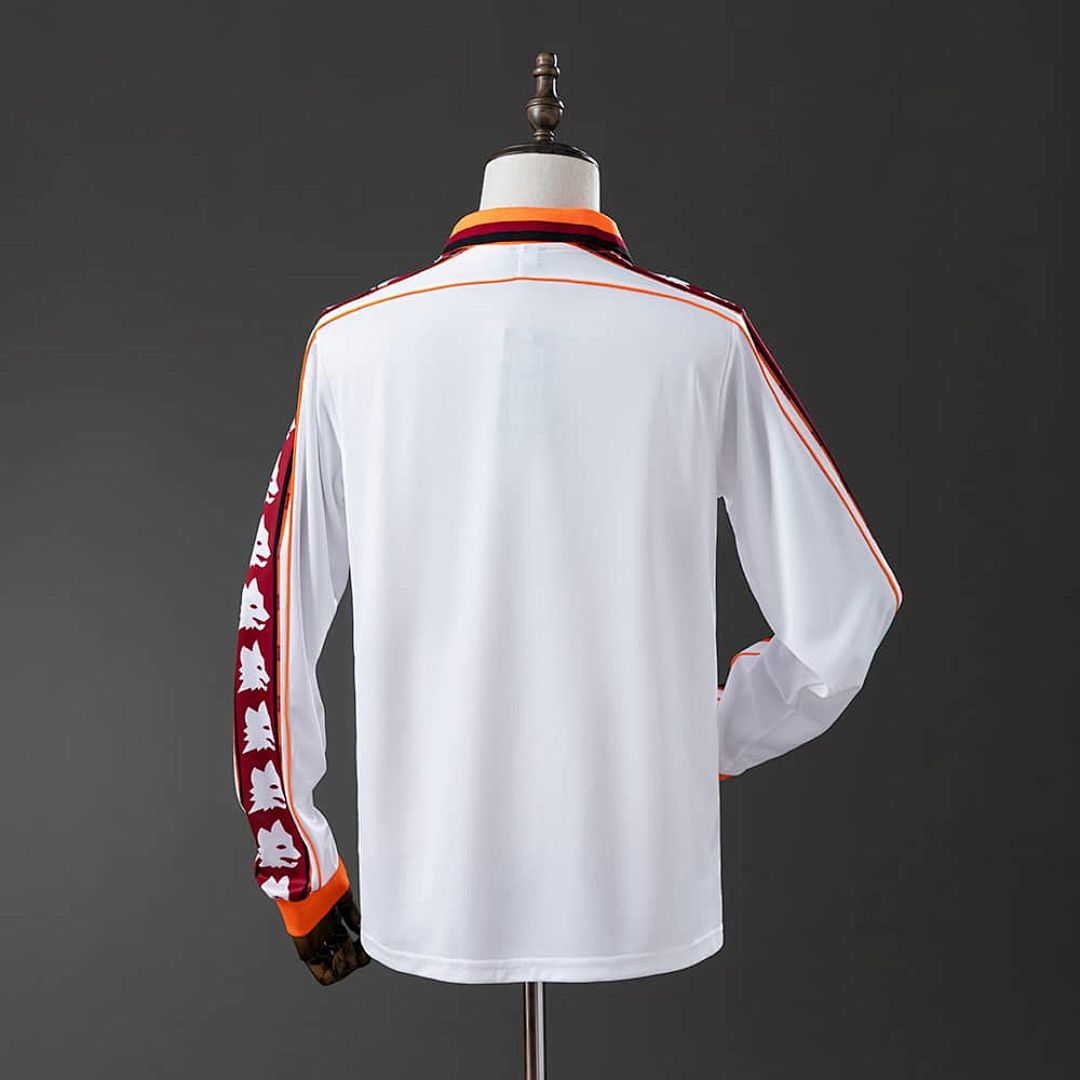Roma 98_99 visitante manga larga retro camiseta S-XXL 7