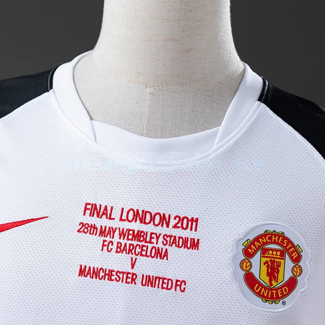 M-U 10_11 Away Long Sleeve Retro Jersey S-XXL 7