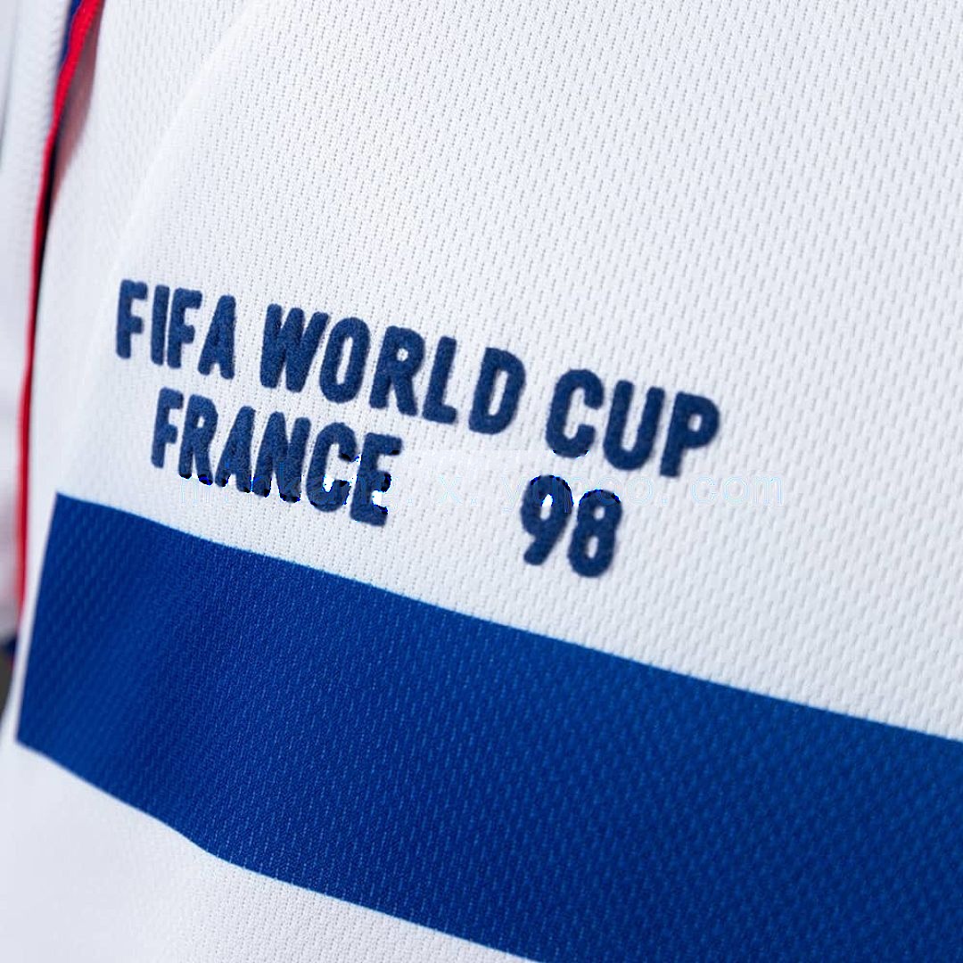 France 1998 Away Long Sleeve Retro Jersey S-XXL 3