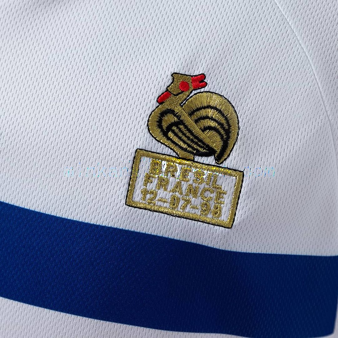 France 1998 Away Long Sleeve Retro Jersey S-XXL 5