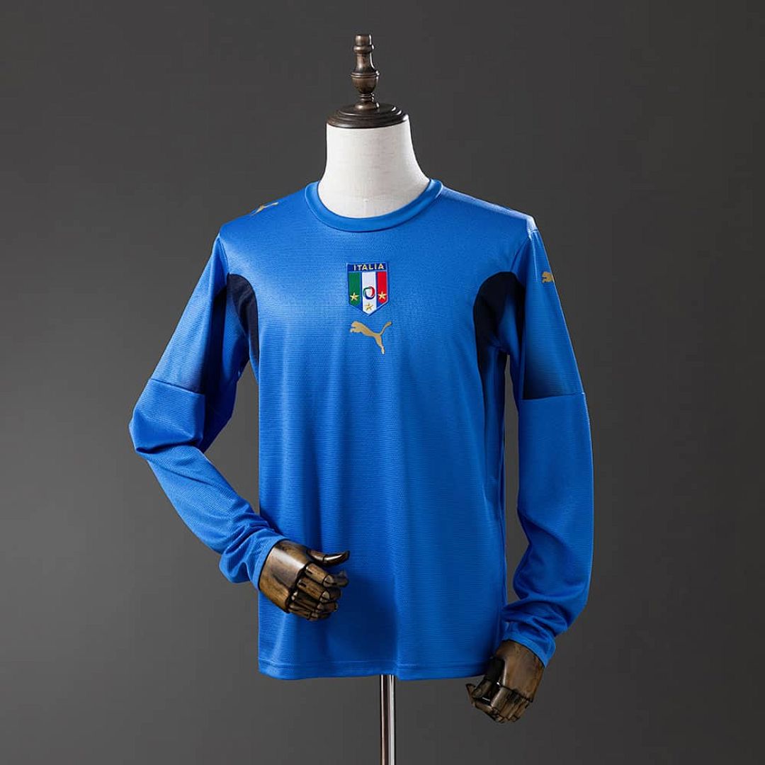 Italy 2006 Home Long Sleeve Retro Jersey S-XXL