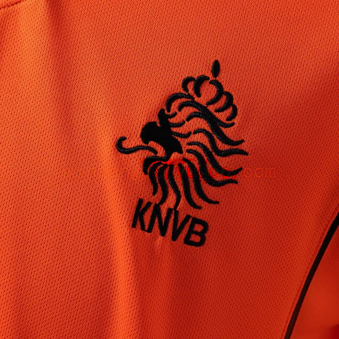 Netherlands 1998 Home Long Sleeve Retro Jersey S-XXL 5