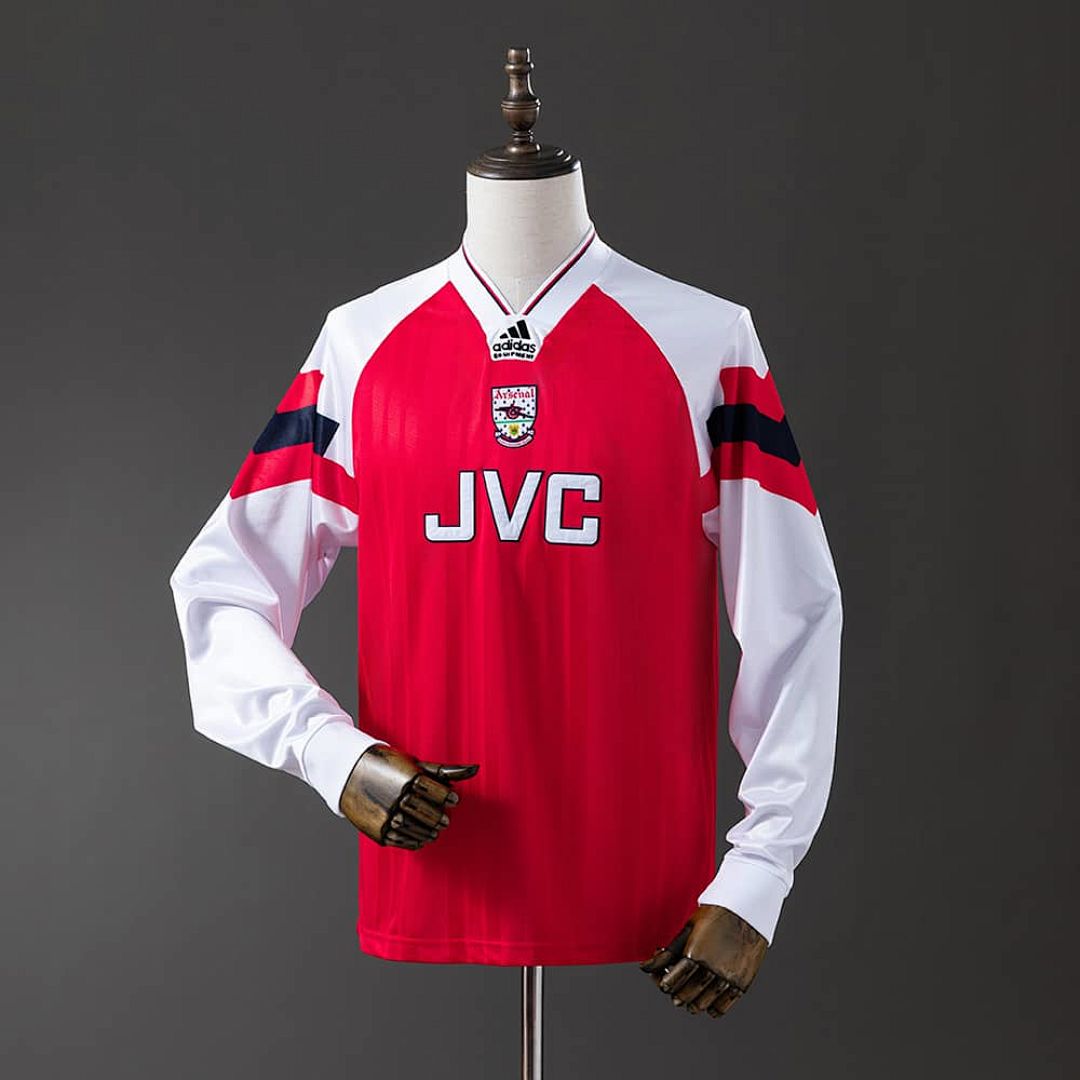 Arsenal 92_94 Home Long Sleeve Retro Jersey S-XXL