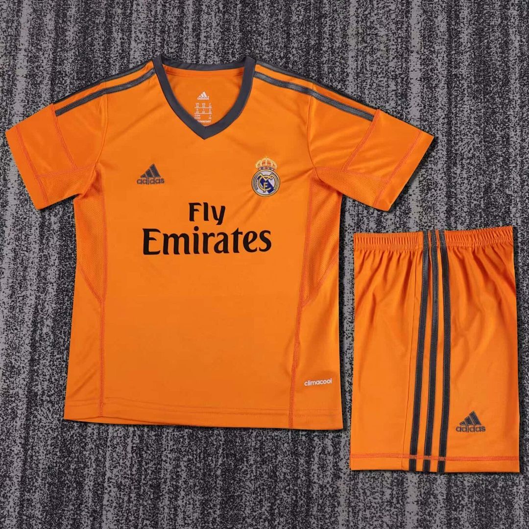 13-14 Retro Kids Real Madrid Second Away Kit