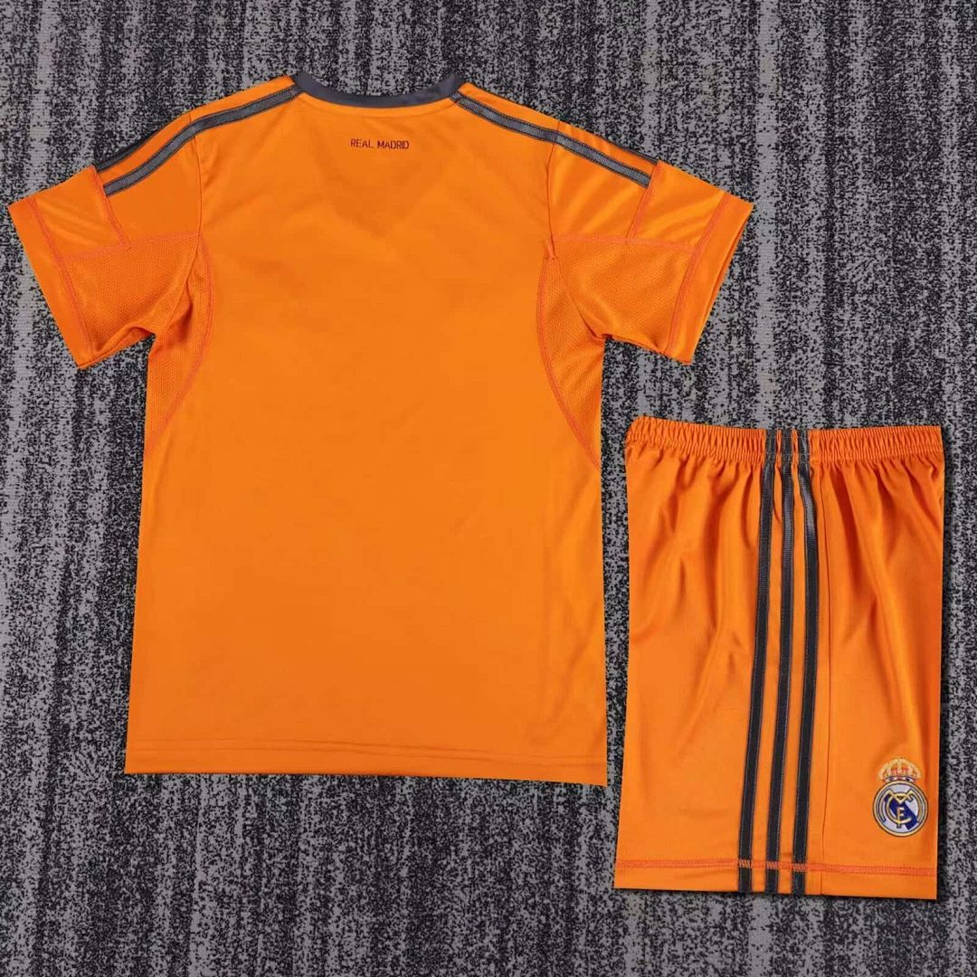 13-14 Retro Kids Real Madrid Second Away Kit 2