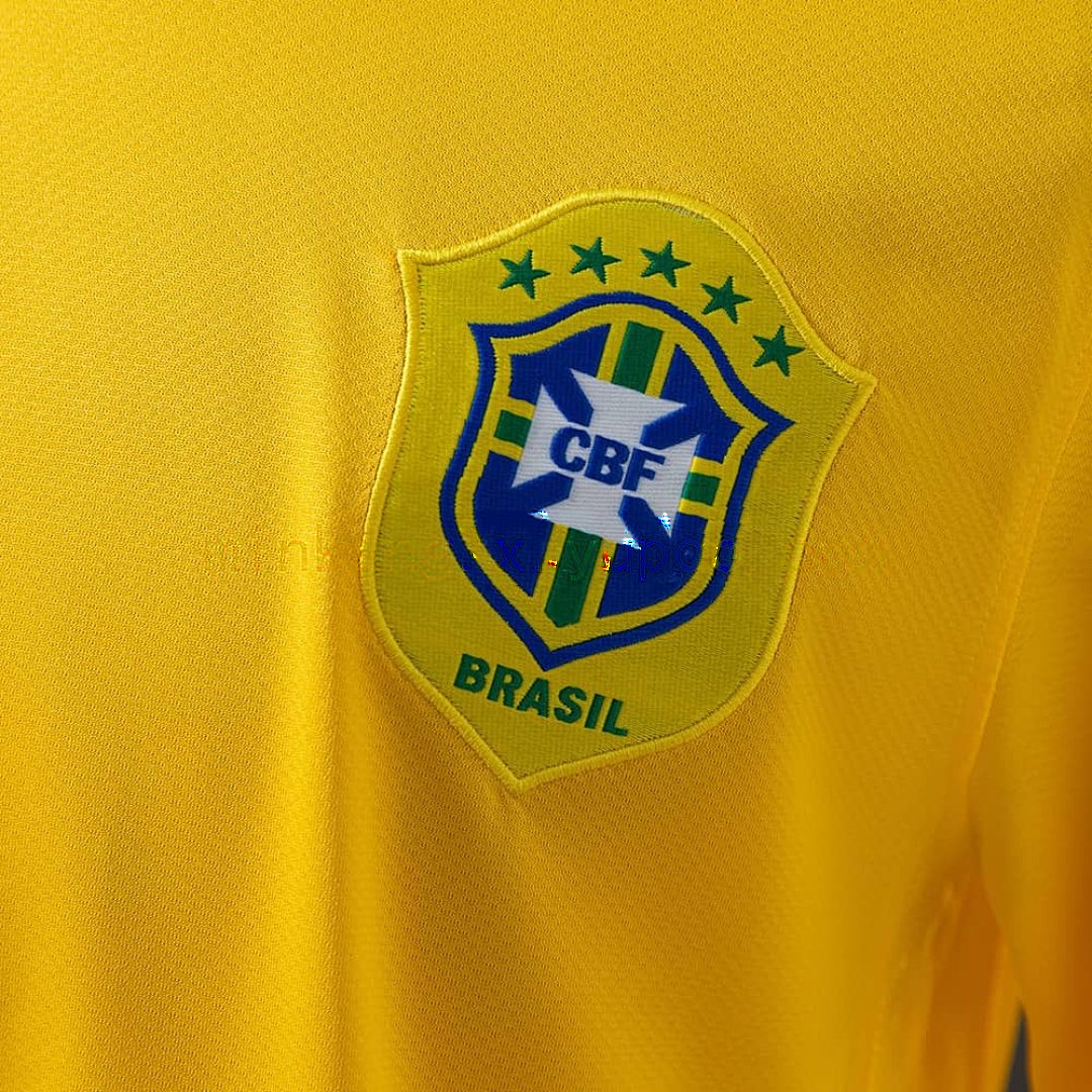 Brazil 2006 Home Long Sleeve Retro Jersey S-XXL 5