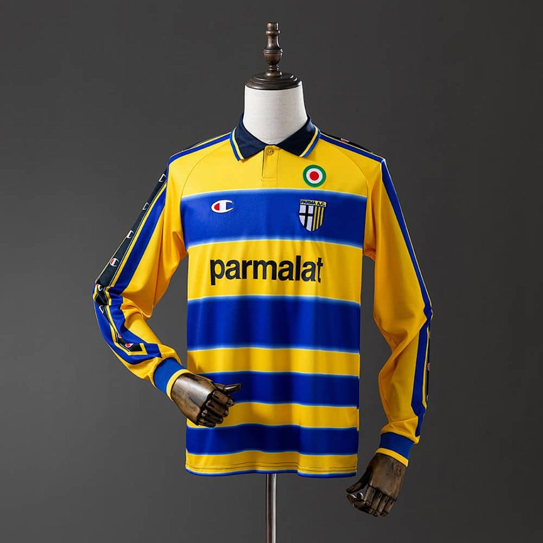 Parma Calcio 99_00 Home Long Sleeve Retro Jersey S-XXL