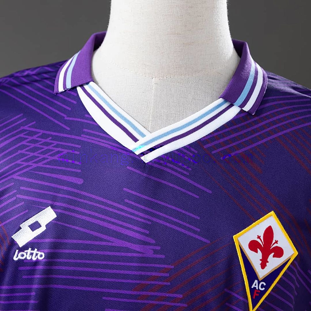 Fiorentina 92_93 Home Long Sleeve Retro Jersey S-XXL 6