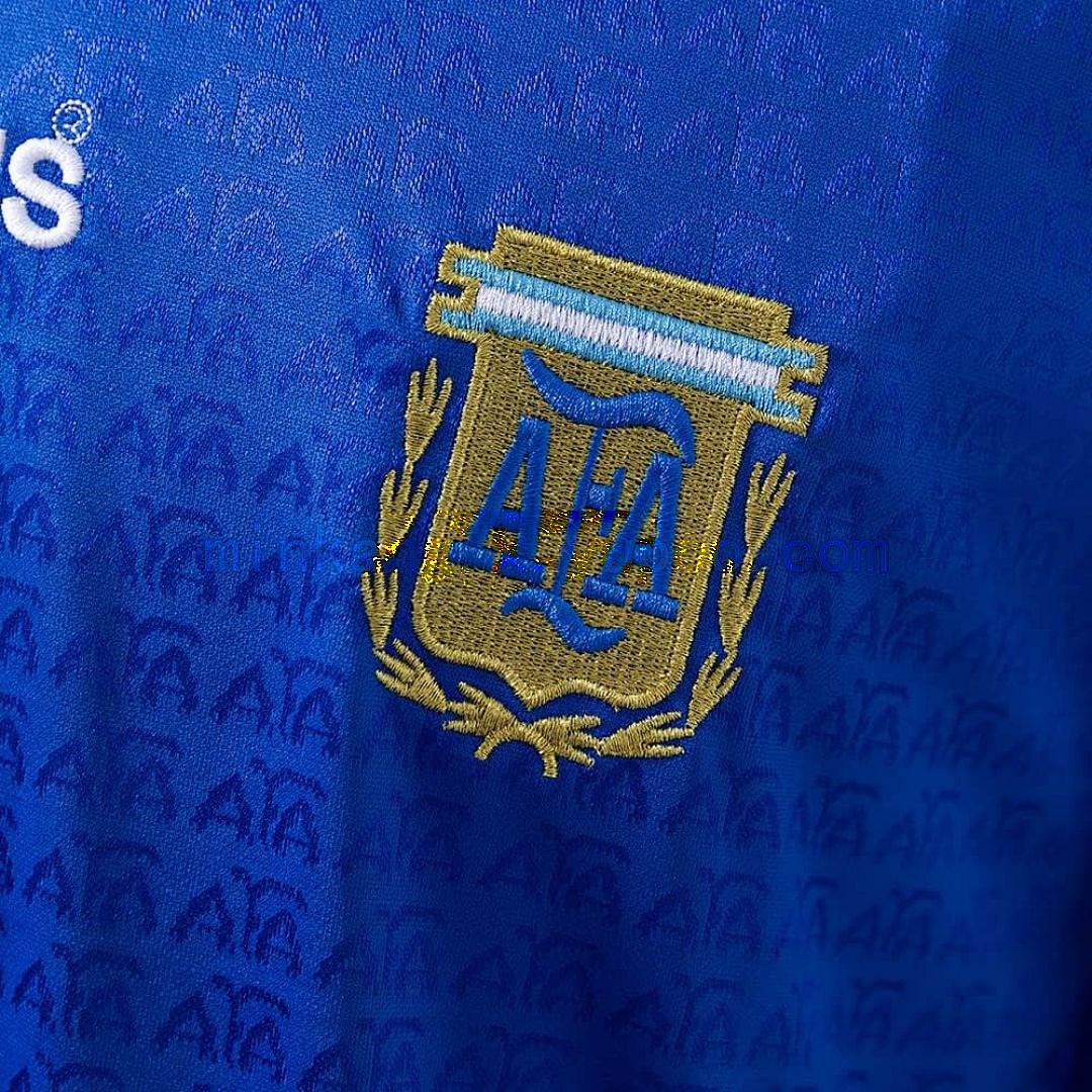 Argentina 1994 extérieur manche longue rétro maillot S-XXL 4