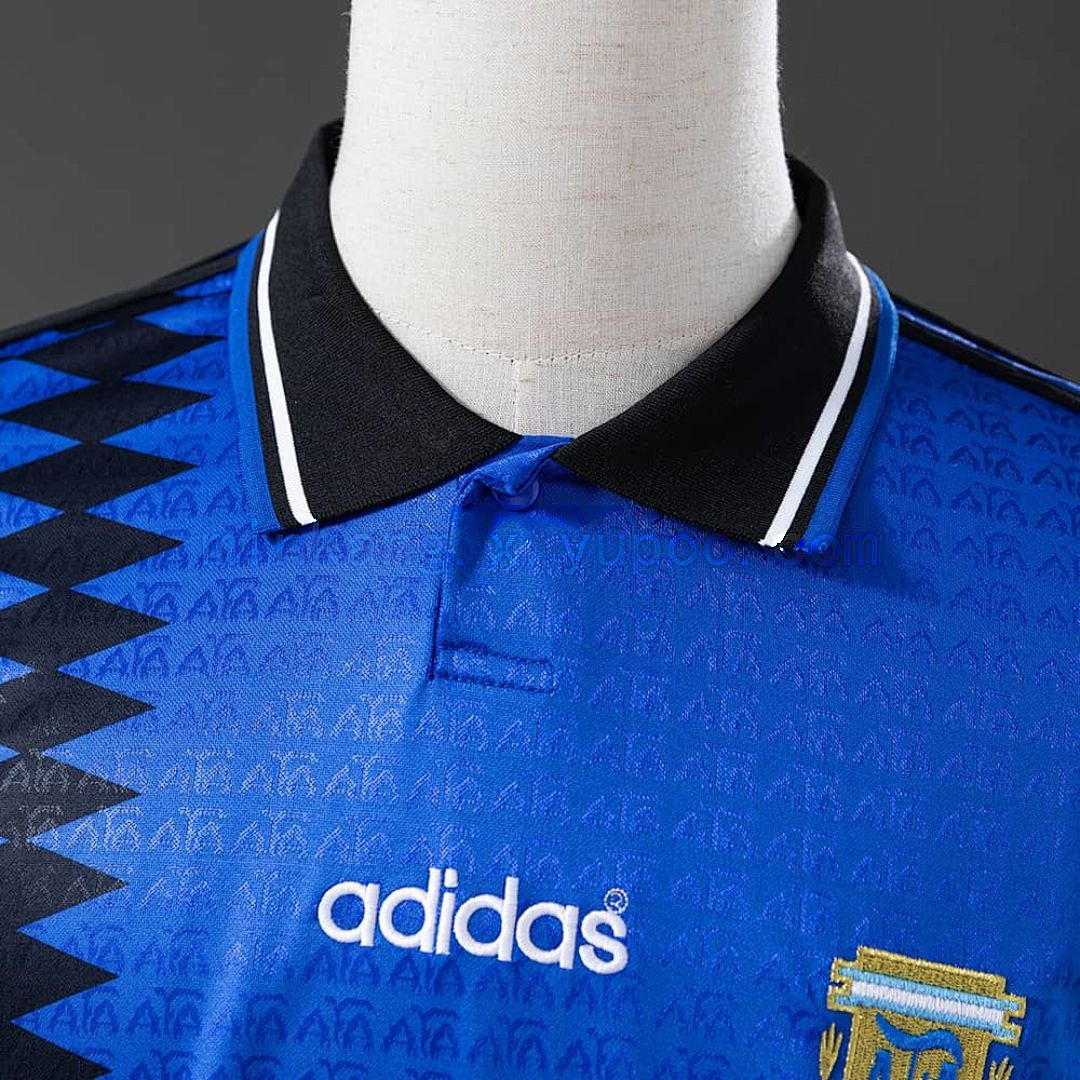Argentina 1994 extérieur manche longue rétro maillot S-XXL 5