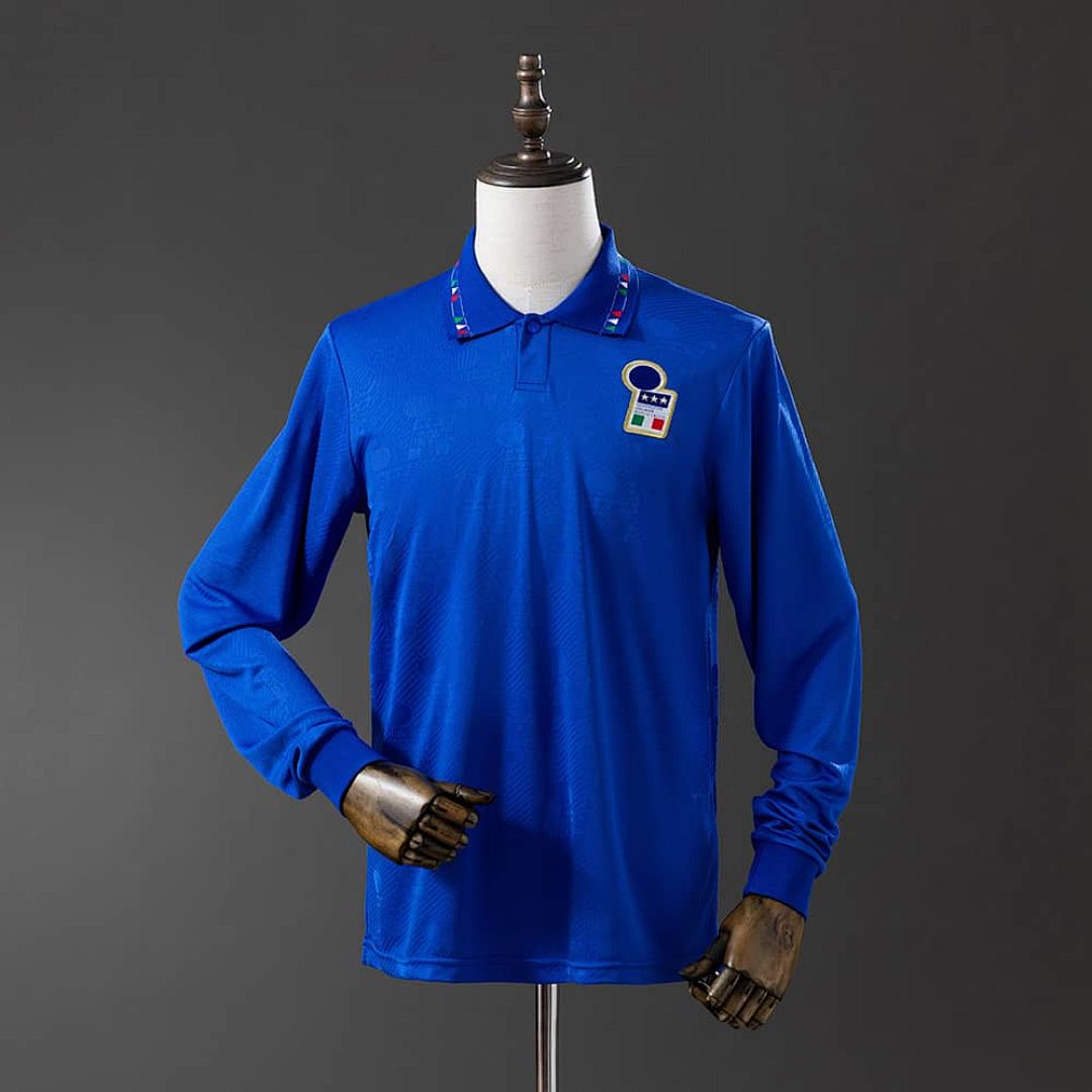 italy 1994 Home Long Sleeve Retro Jersey S-XXL