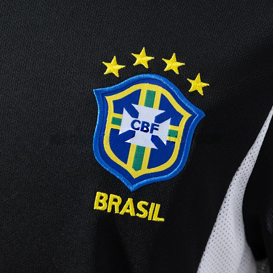 Brazil 2002 portero negro camiseta S-XXL 4