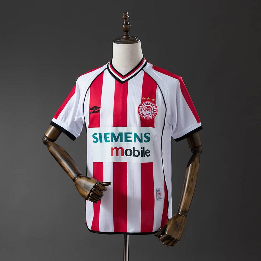 Olympiacos 01_02 Home Retro Jersey S-XXL