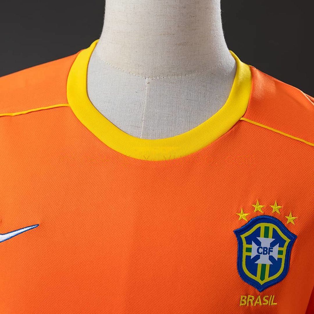Brazil 1998 Goalkeeper Long Sleeve Retro Jersey S-XXL 7