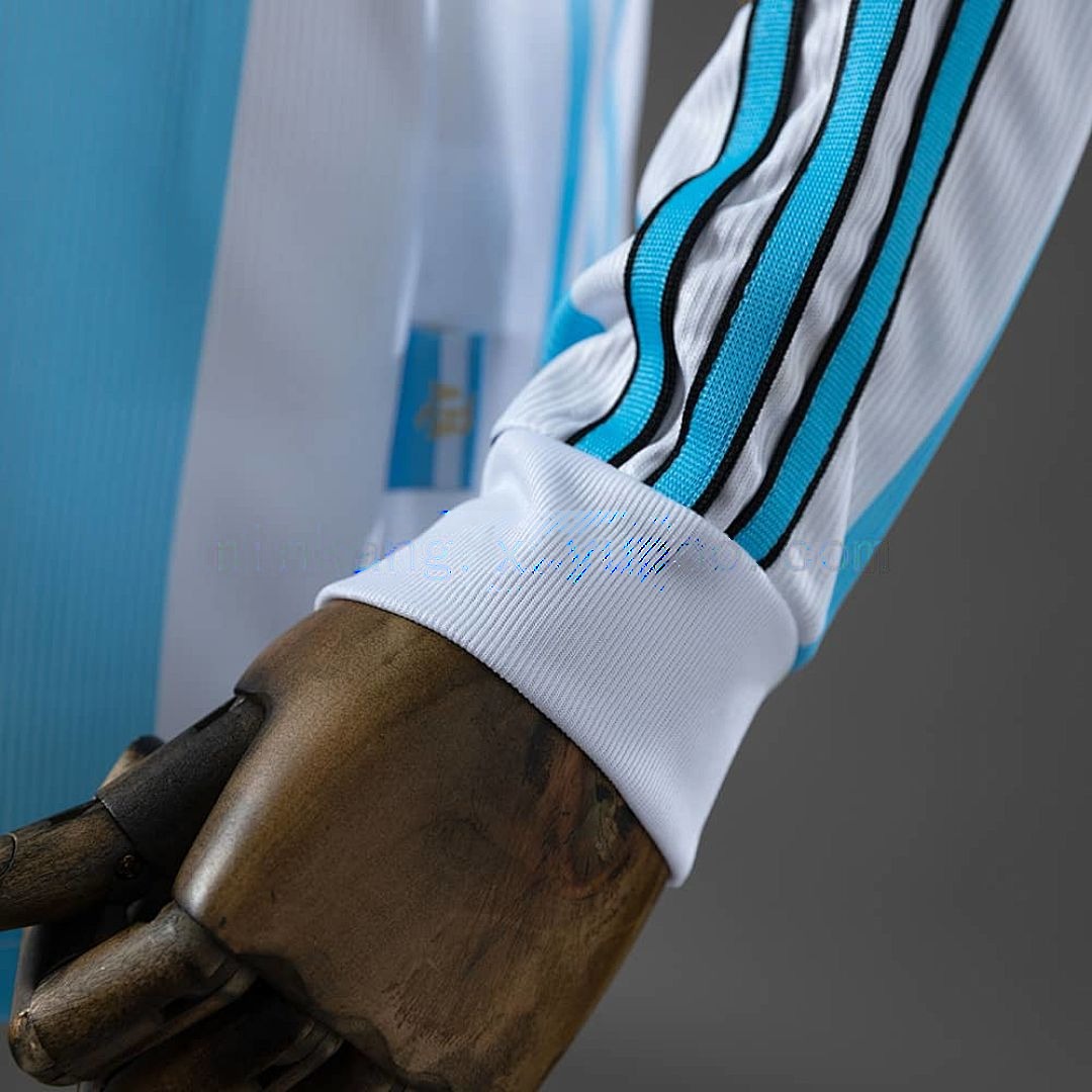 Argentina 1998 local manga larga retro camiseta S-XXL 3