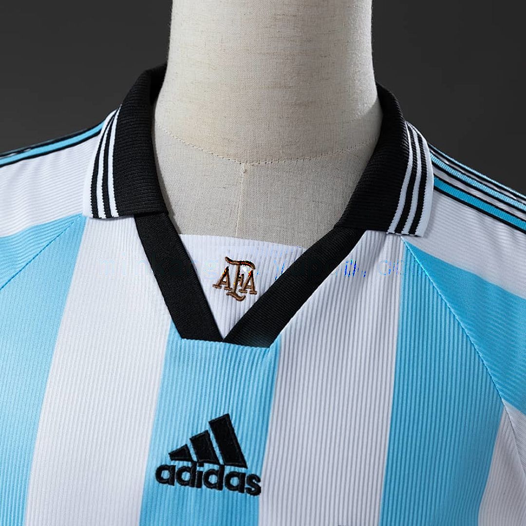 Argentina 1998 local manga larga retro camiseta S-XXL 6