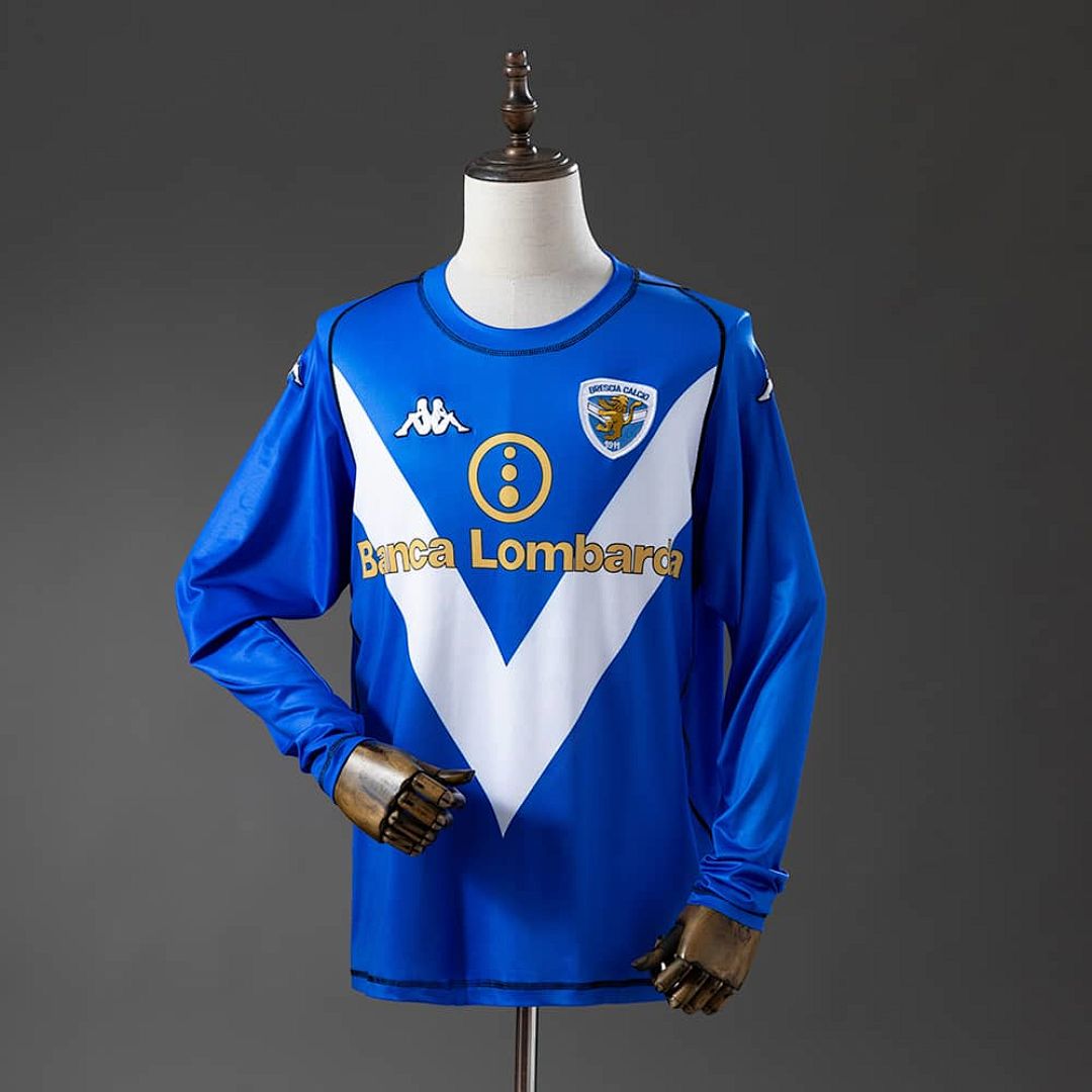 Brescia Calcio 2003 Home Long Sleeve Retro Jersey S-XXL