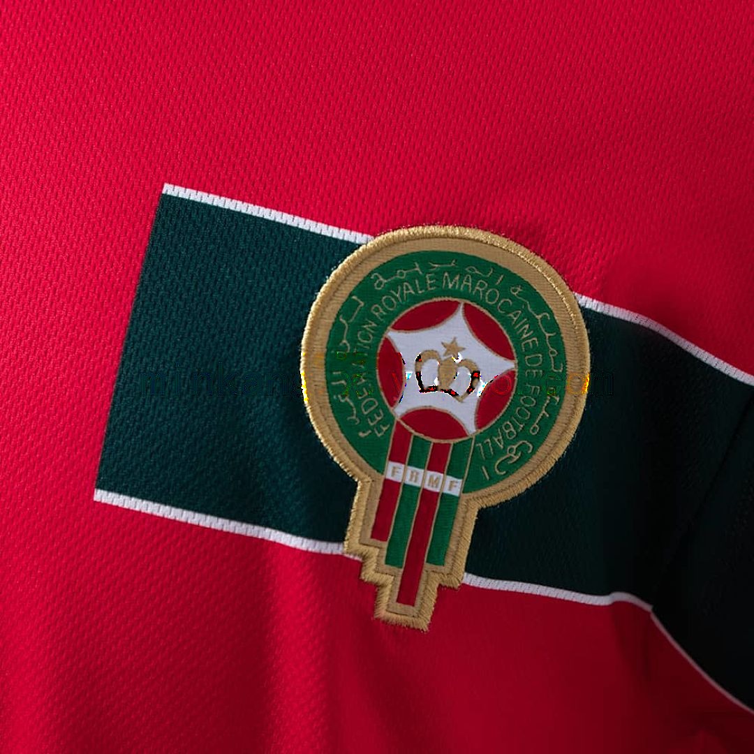 Morocco 1998 extérieur manche longue rétro maillot S-XXL 4