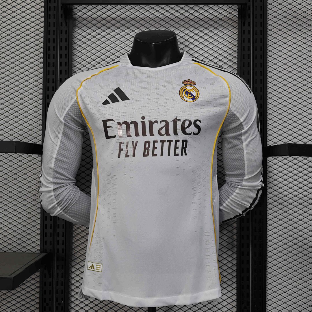 25-26 Player Long sleeves Real Madrid Home Kit S-3XL
