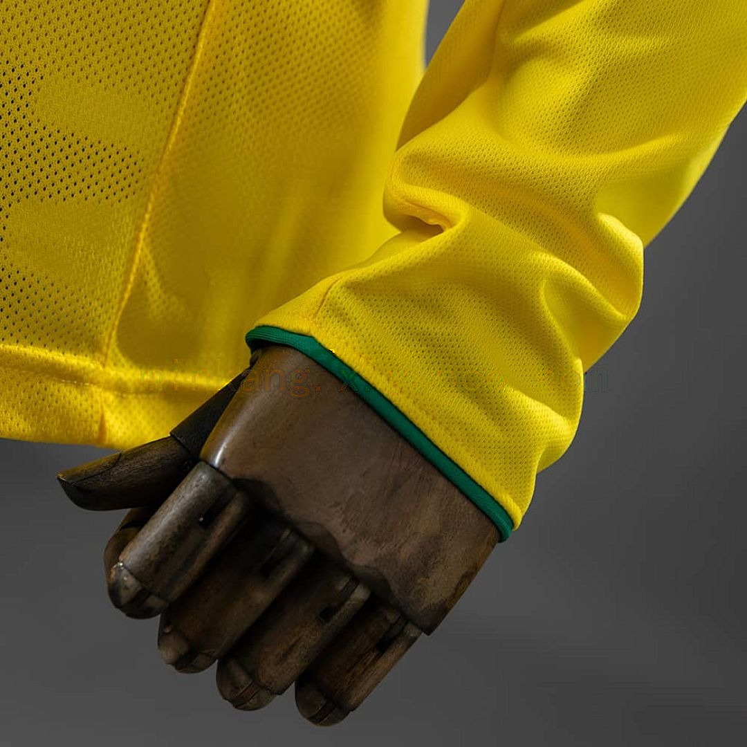 Brazil 2004 Home Long-Sleeved Retro Jersey S-XXL 3